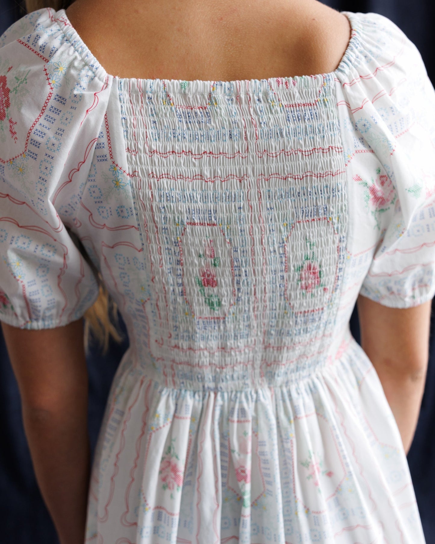 Cross Stitch Crochet Dress