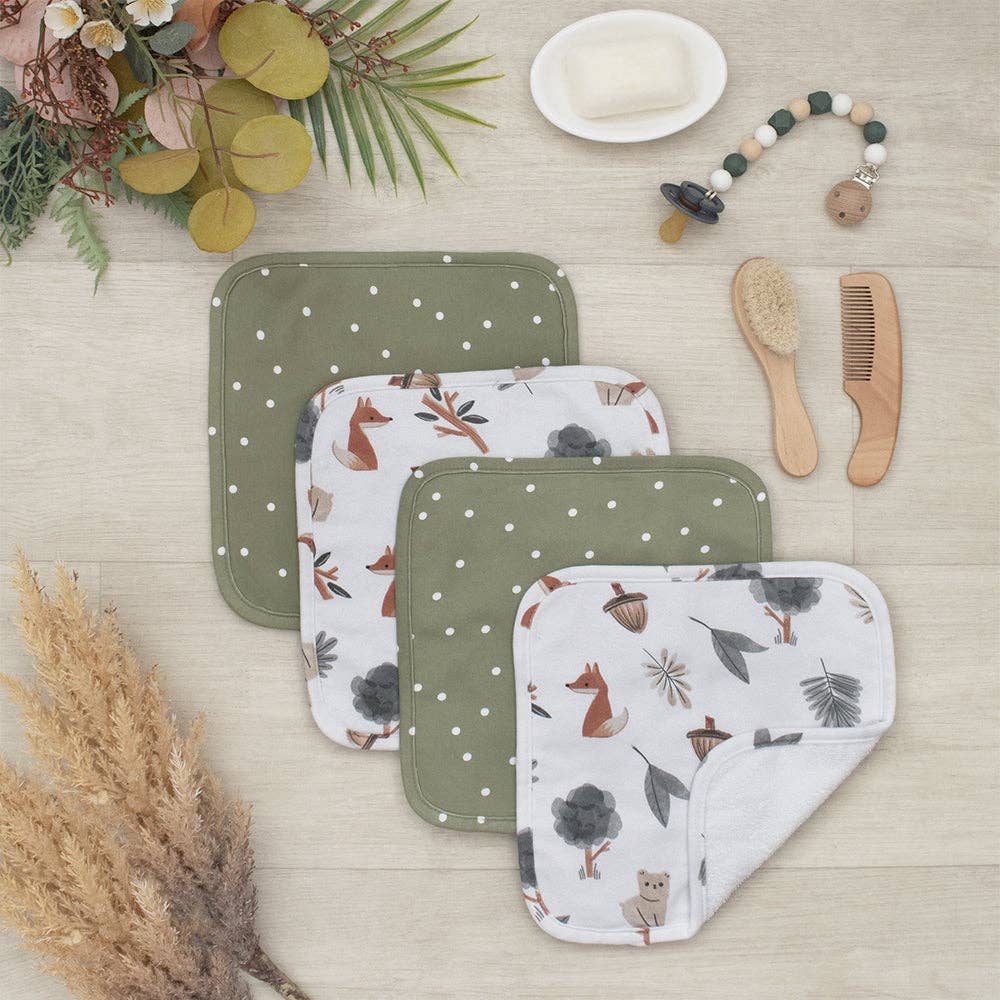 Living Textiles - 5pc 100% Cotton Bath Gift Set | Forest Retreat
