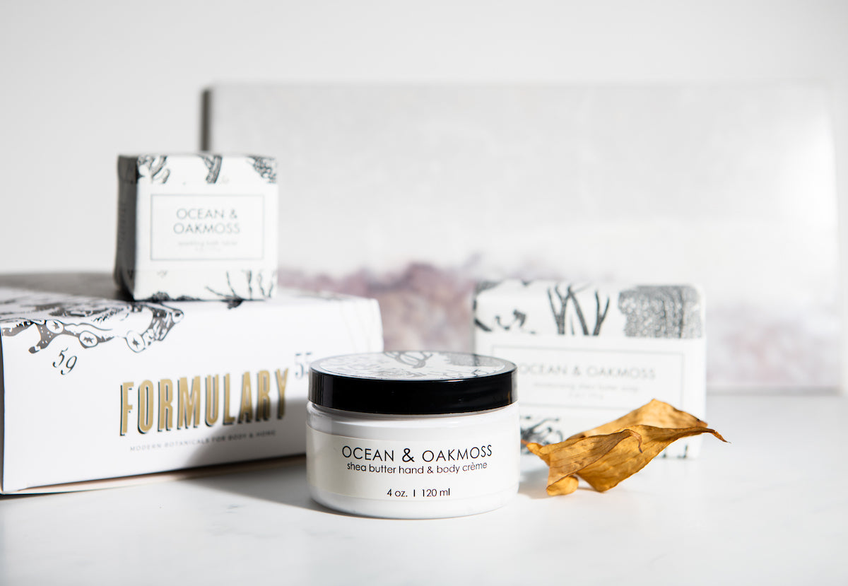 Botanical Bath & Body Gift Set - Ocean & Oakmoss