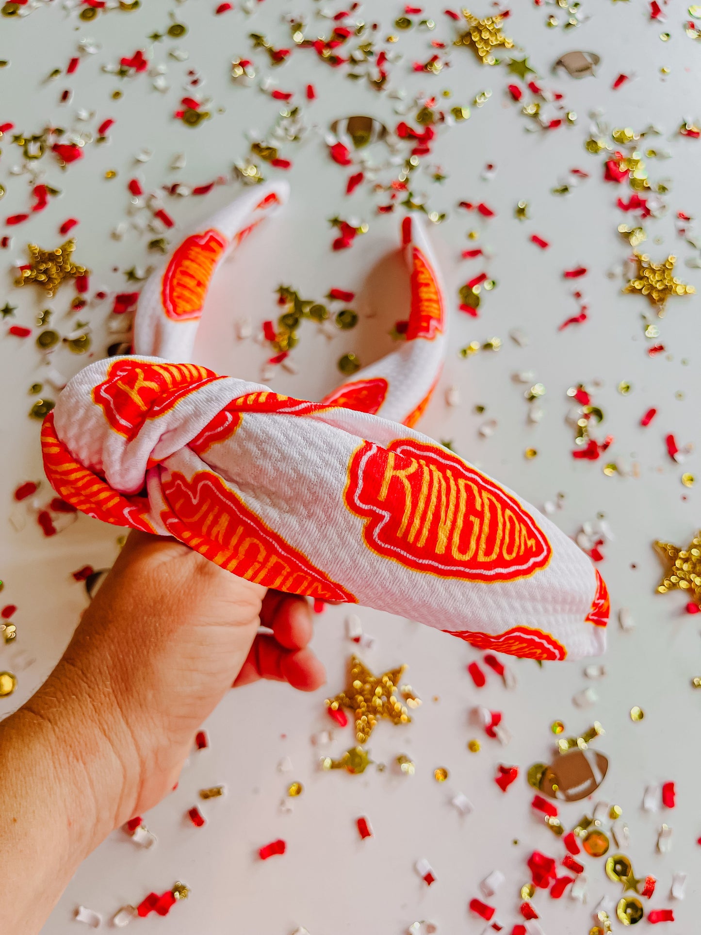 White Kingdom Knotted Headband for Girls and women