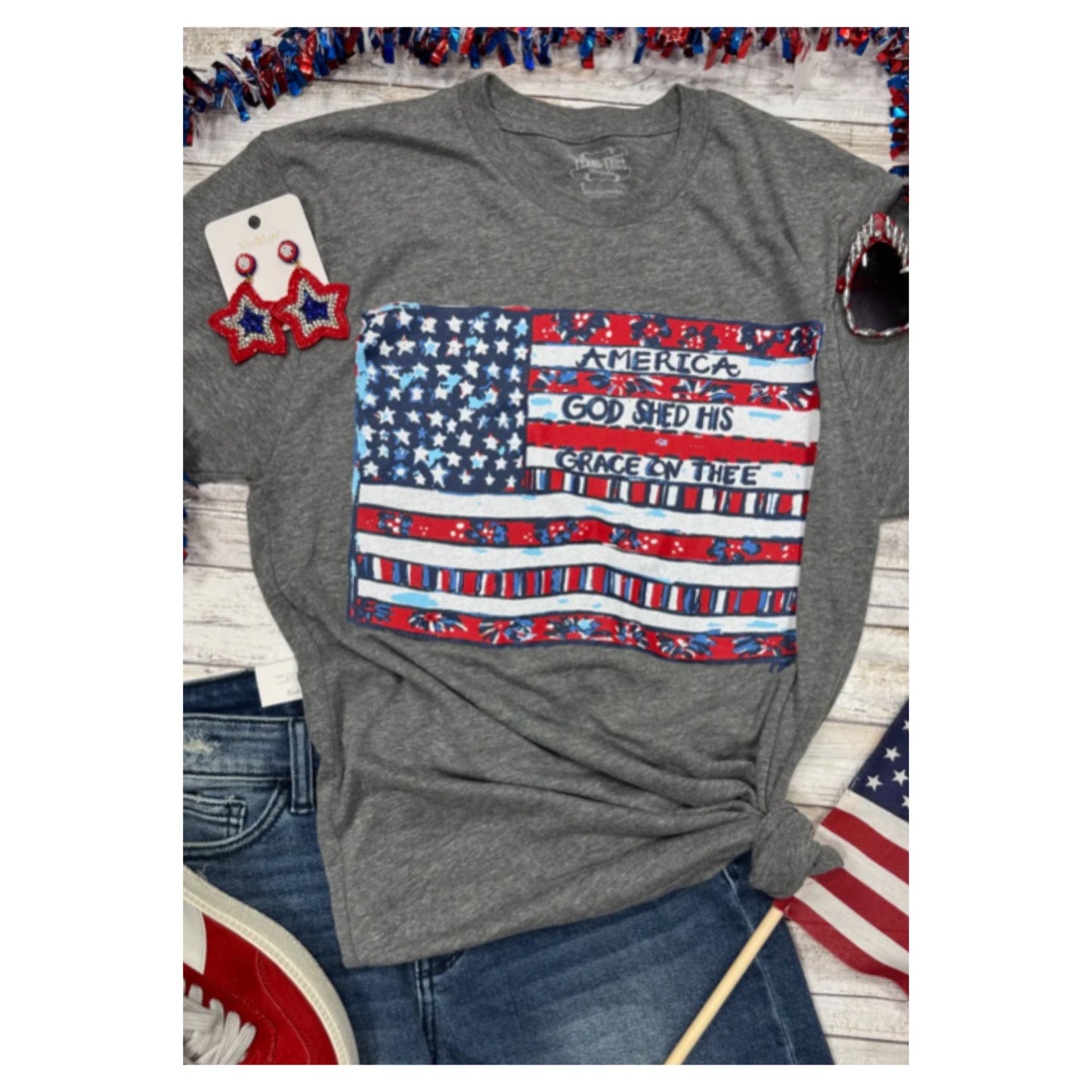 American Flag Tee