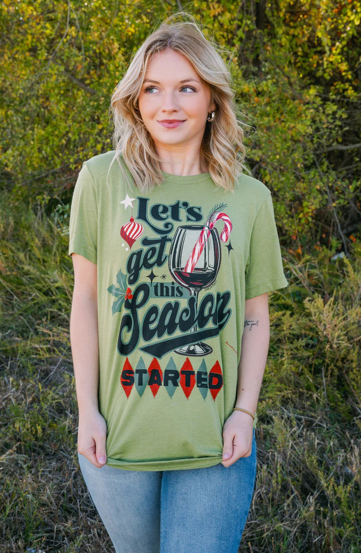 FINAL SALE Let's Get This Season Started Tee