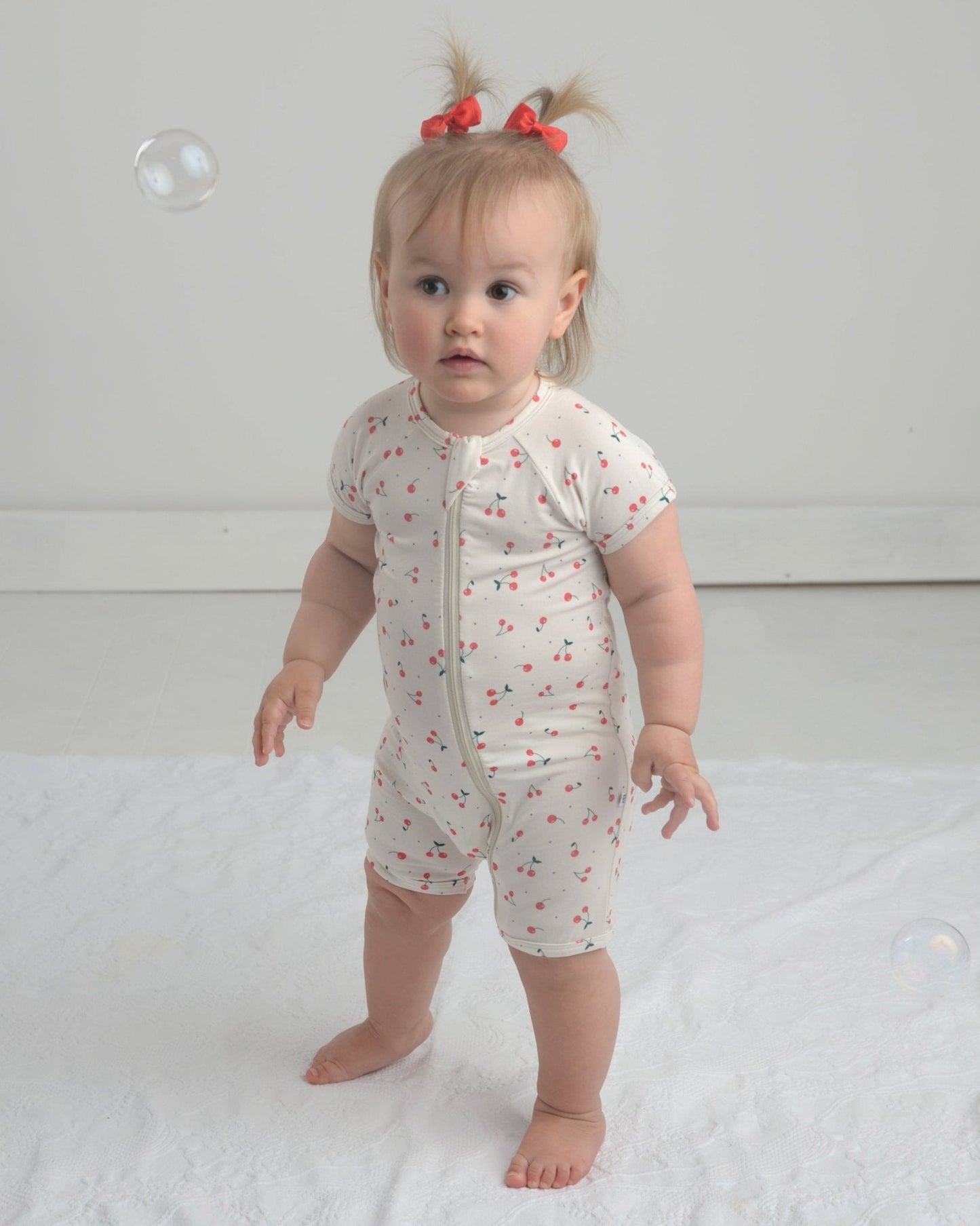 Cherry Bamboo Romper