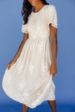 Juliette Smocked Lace Dress