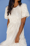 Juliette Smocked Lace Dress