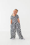 Floral Check Romper