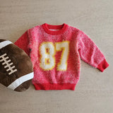 FINAL SALE - Fuzzy 87 Jersey Sweater
