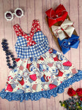 Cupcakes & Fireworks Ruffled Dress