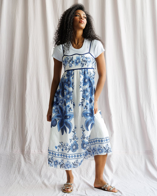 Indigo Garden Dress