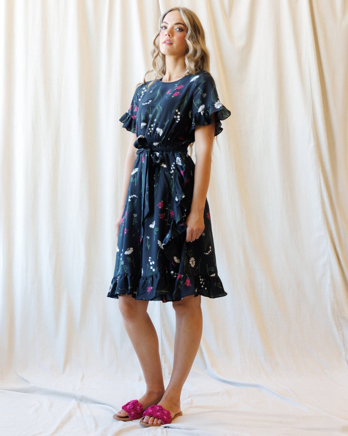 Ruffle & Wrap Dress
