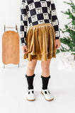 Carmel Velvet | 2-Tiered SKORT