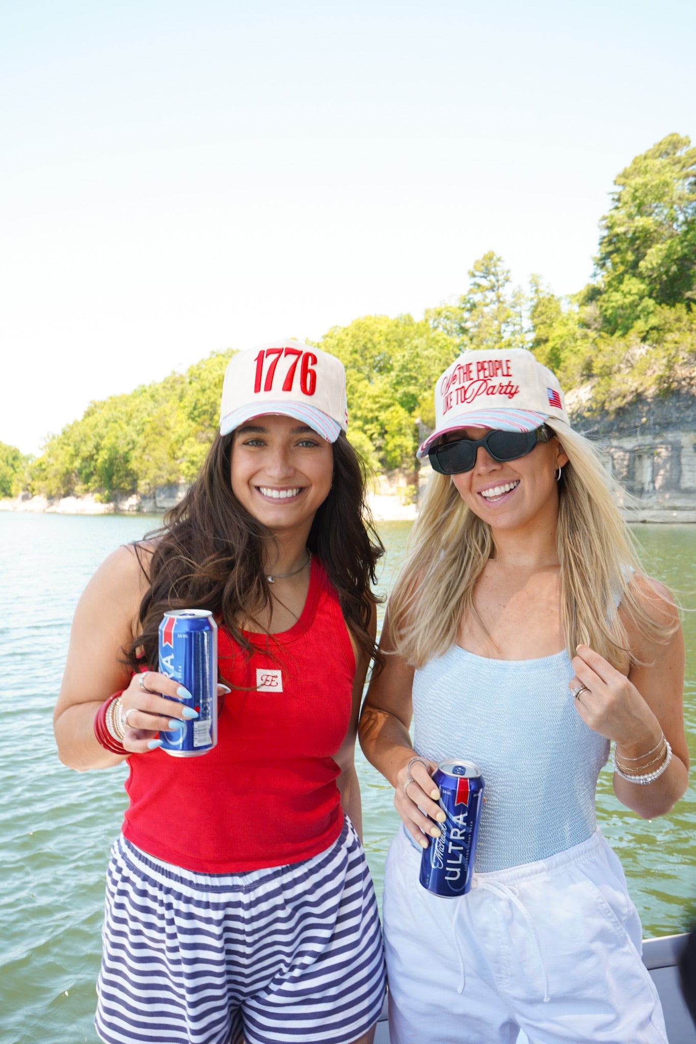 1776 Blue and Red Stripe Hat