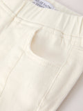 Christmas Charming White Bell Bottom Pants with Cute Bows