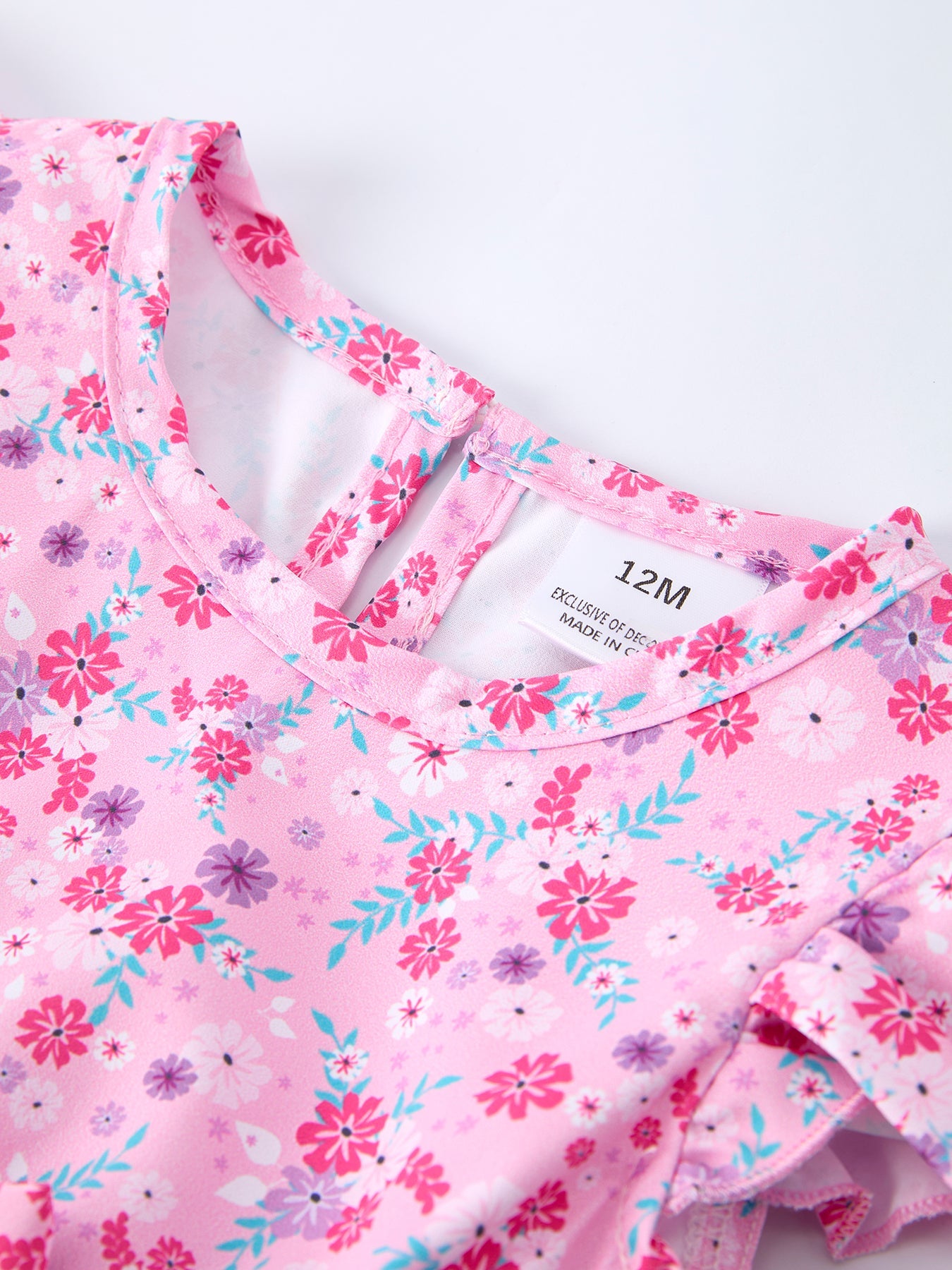 Baby Girls Romper-Spring Floral Print