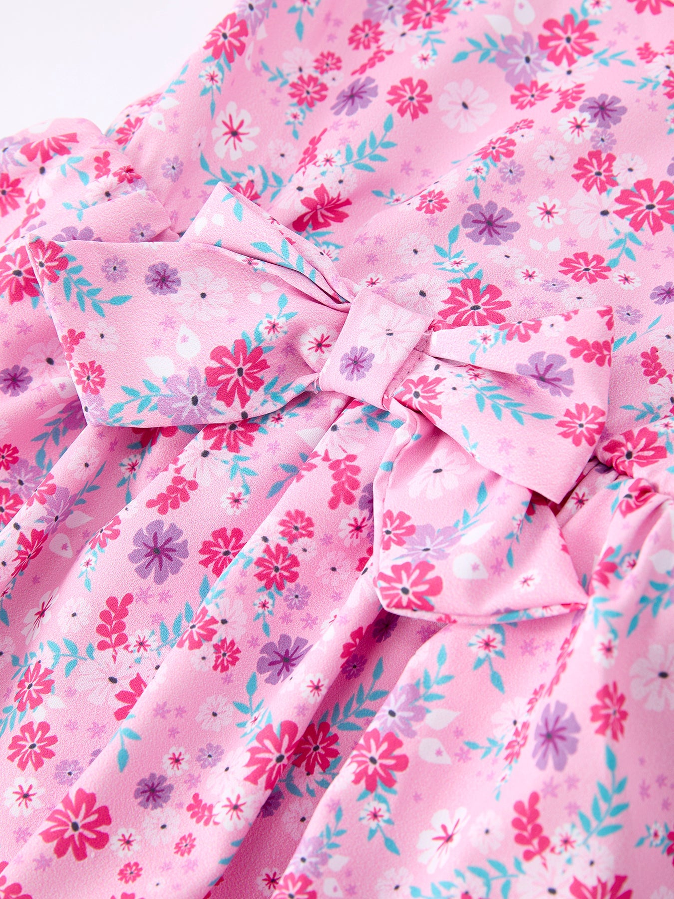 Baby Girls Romper-Spring Floral Print