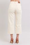 Judy Blue HW Garment Dyed Crop Wide
