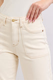 Judy Blue HW Garment Dyed Crop Wide