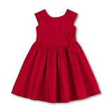 Organic Cap Sleeve Party Dress with Bow Sash