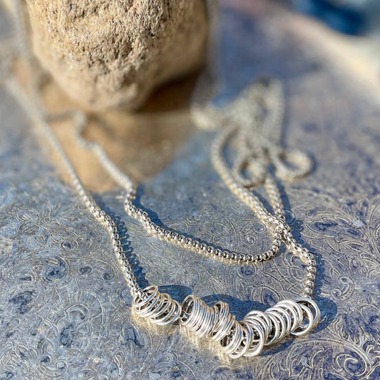 Amy Louise Silver Pass Necklace