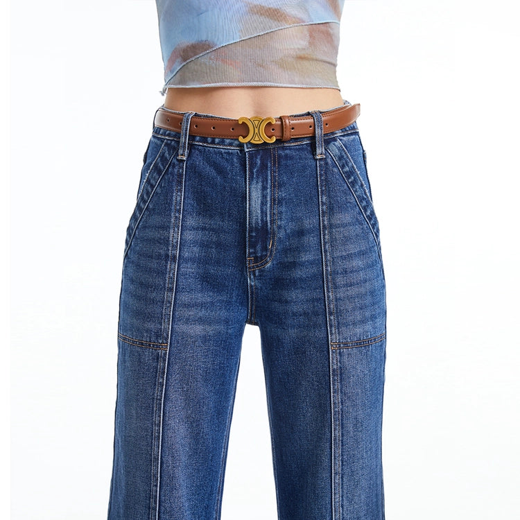 FINAL SALE - Bayeas Wide Leg Jeans with Finished Hem