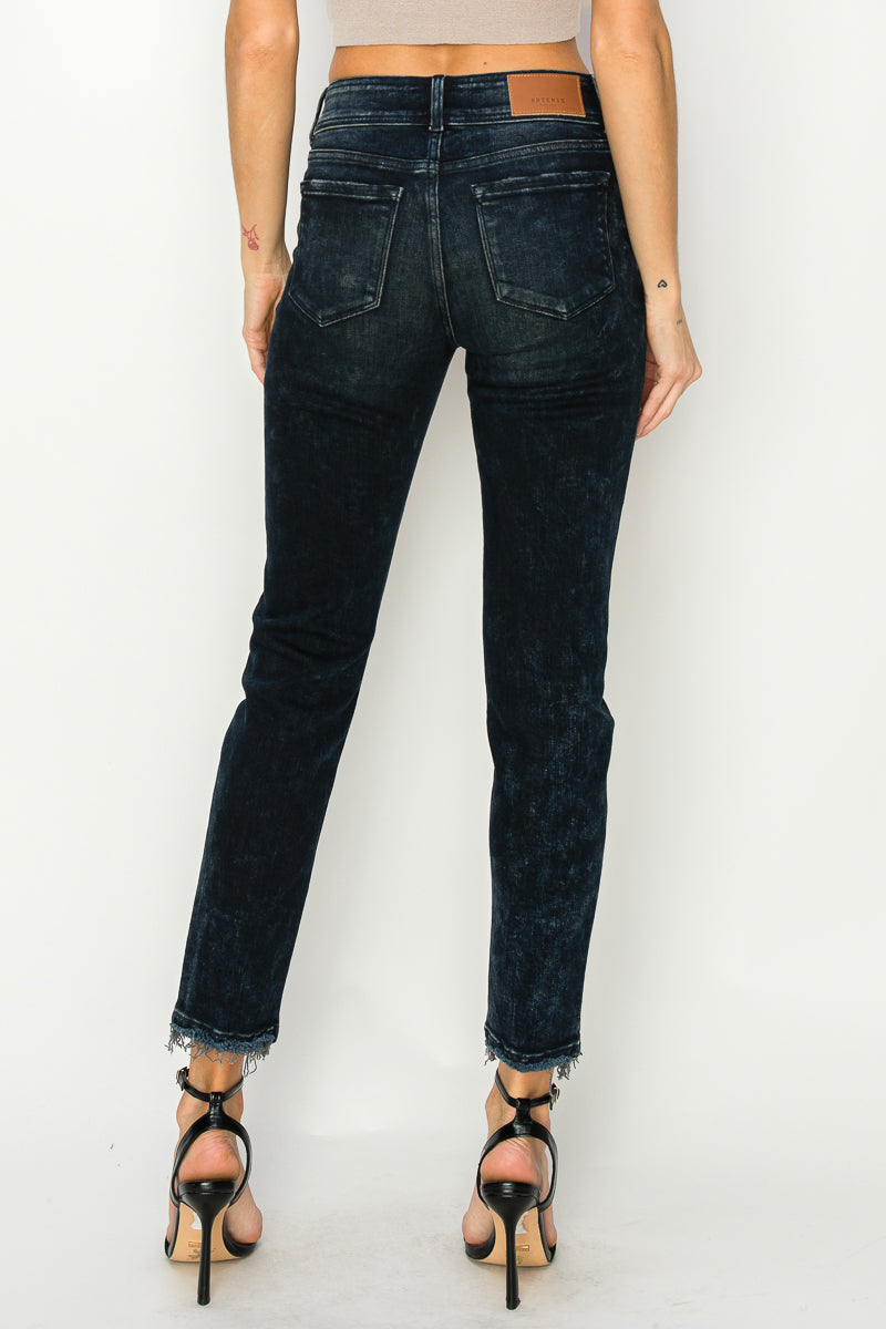 Thea Mid Rise Cigarette Jeans