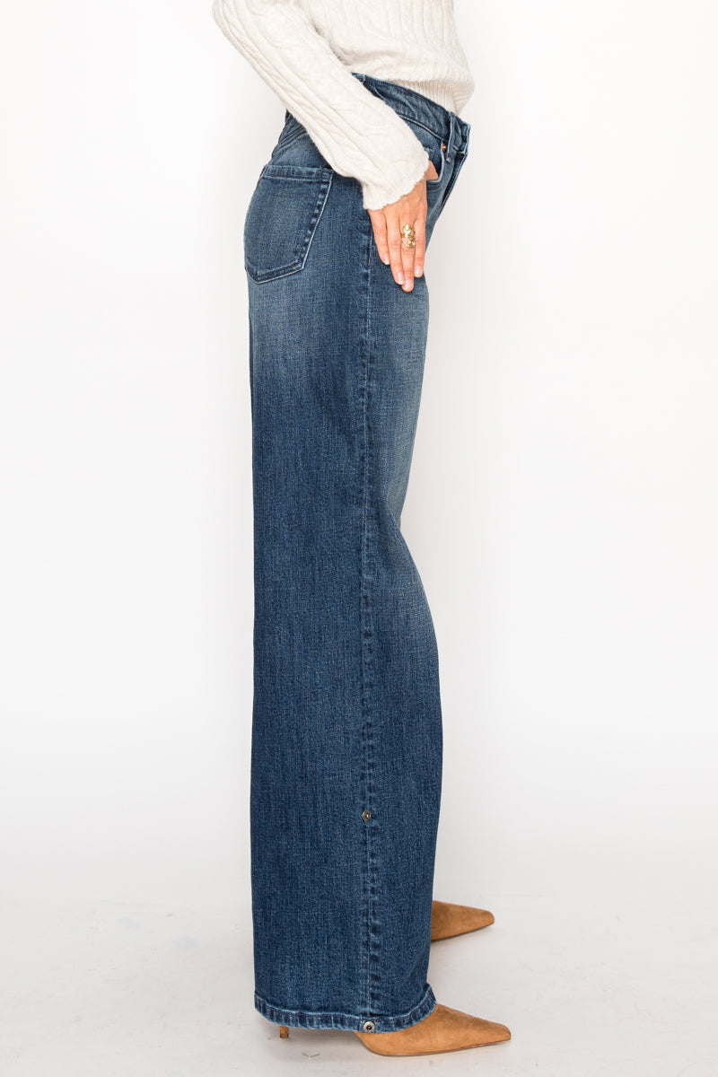 Tummy Control High Rise A-wide Jeans
