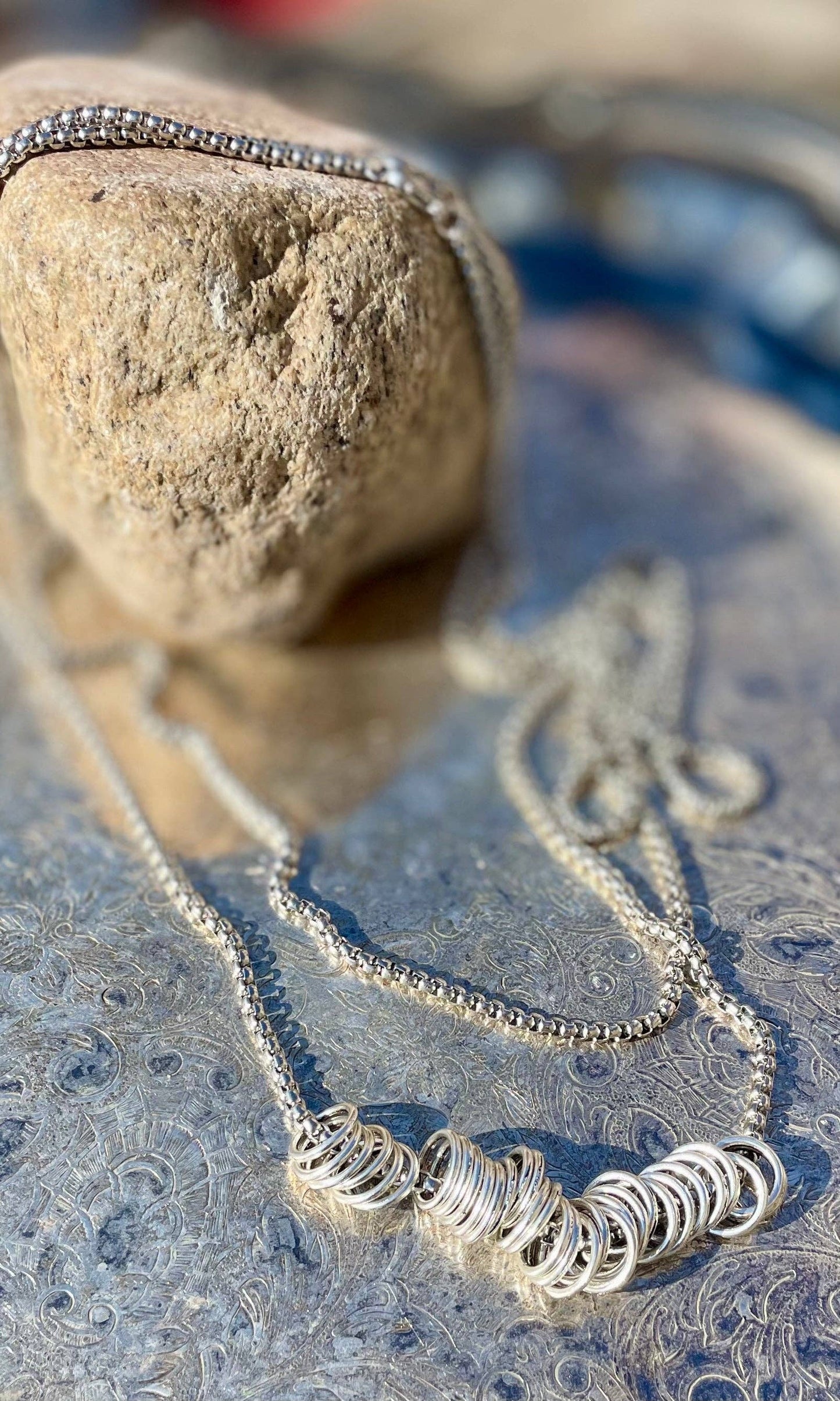 Amy Louise Silver Pass Necklace