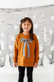 Striped Bow | SIDE-SPLIT SWEATSHIRT