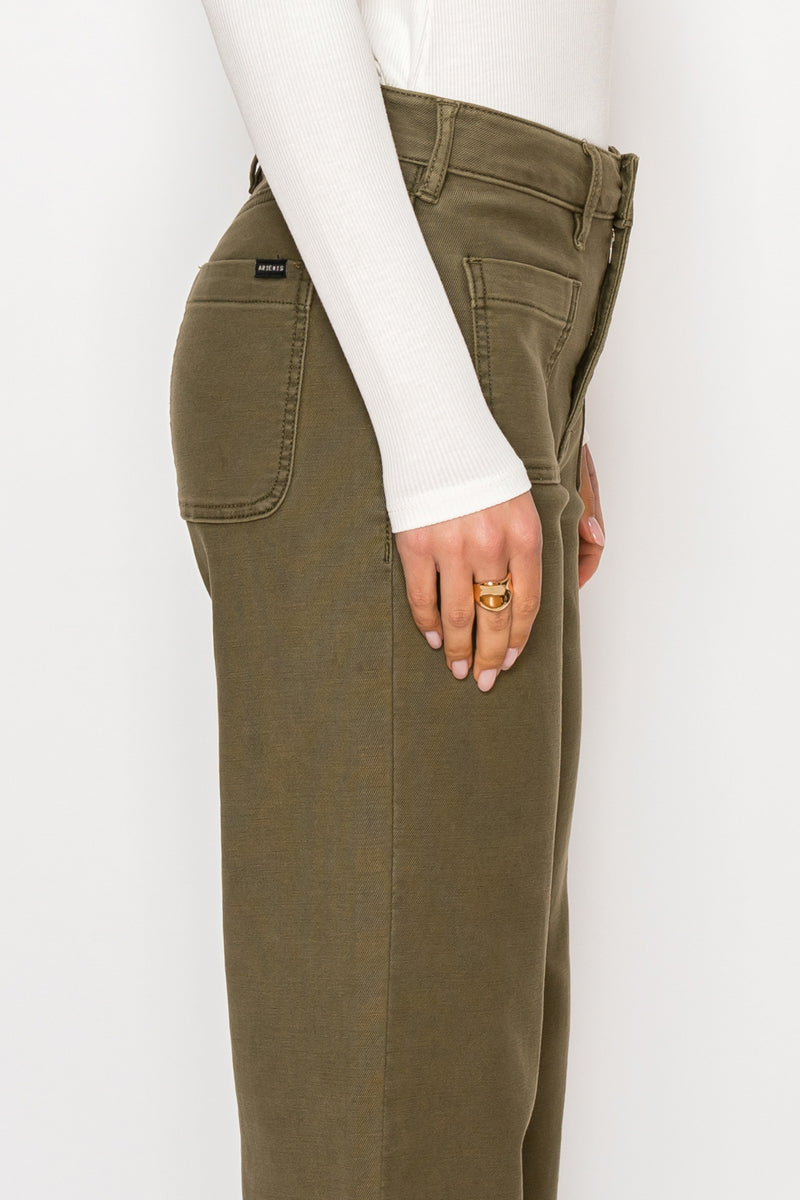 Margot High Rise Crop Palazzo Jeans