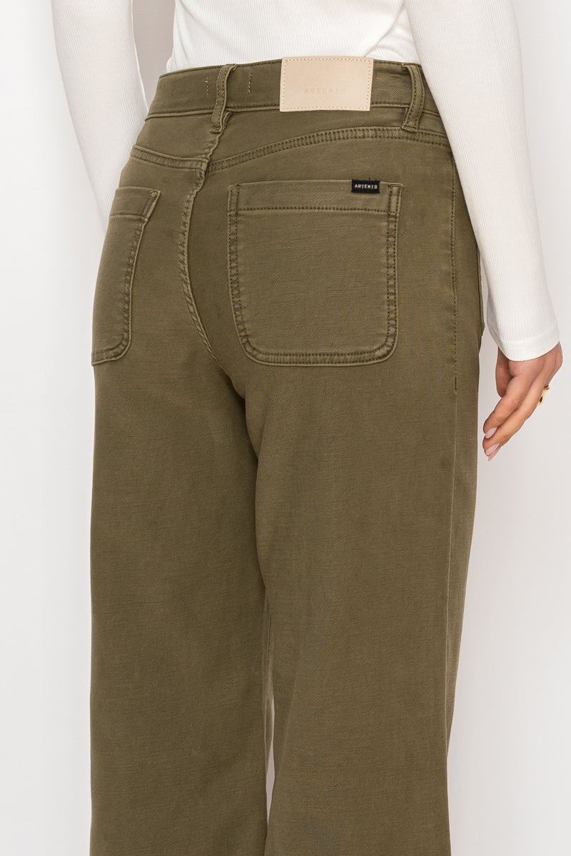 Margot High Rise Crop Palazzo Jeans