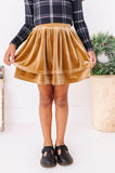 Carmel Velvet | 2-Tiered SKORT