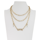 Love Long Chain Necklace