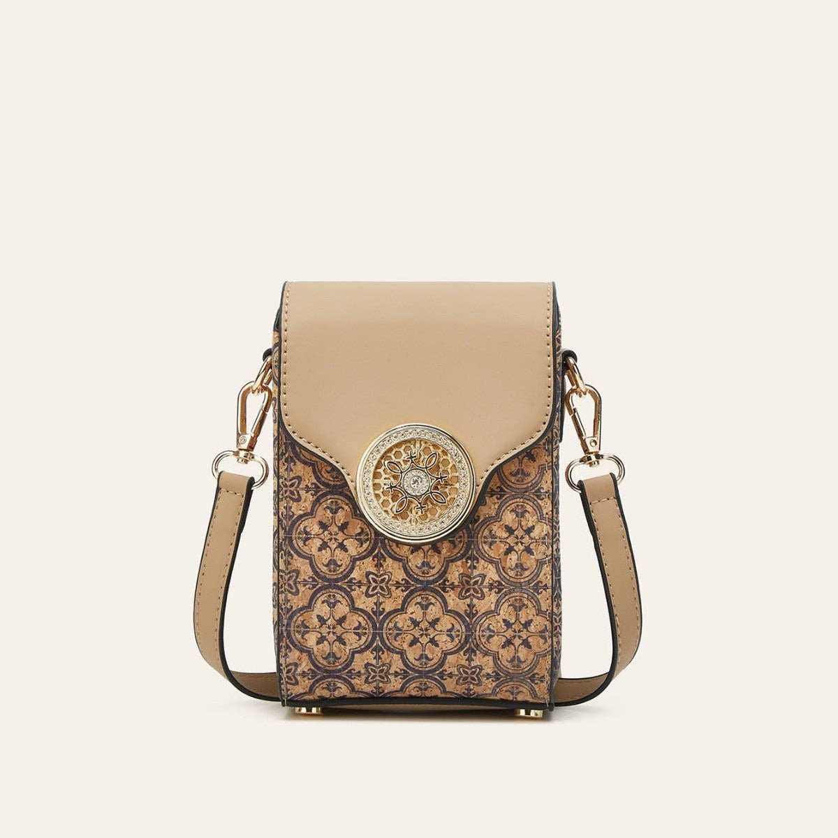 Golden Hour Boutique - Ethnic Style Cork Phone Crossbody Bag