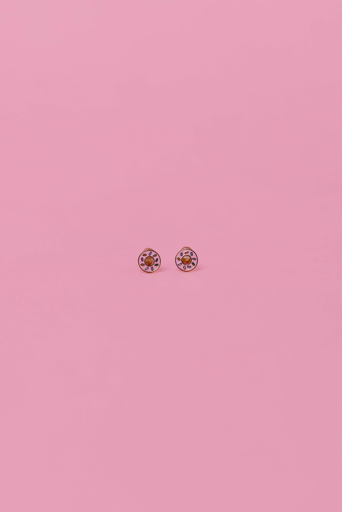 JaxKelly - Donut Enamel Flat Back Kids Earrings