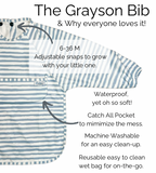 The Grayson Long Sleeve Bib - Dino