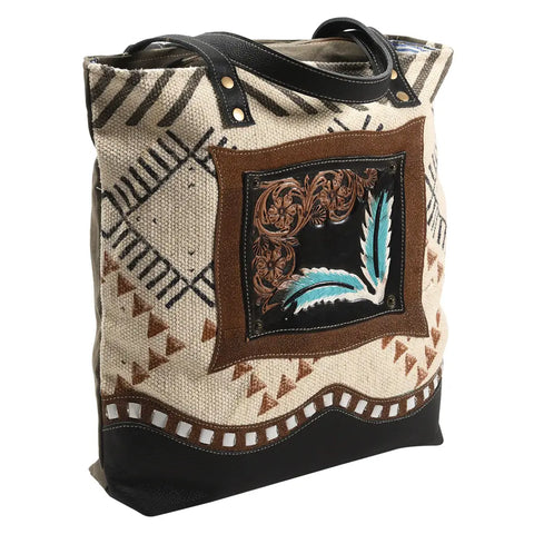 Tote Leather/Canvas Bag