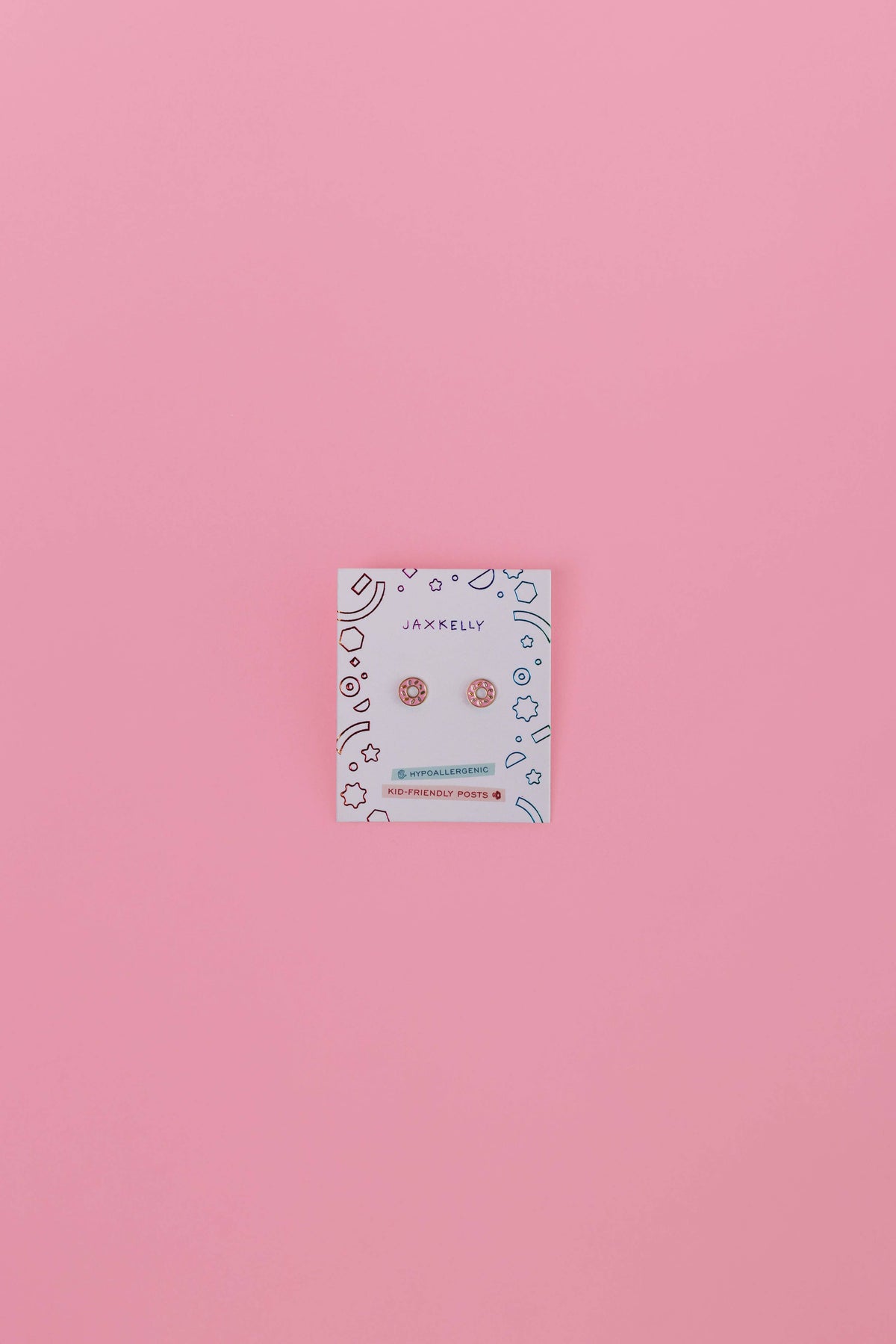 JaxKelly - Donut Enamel Flat Back Kids Earrings