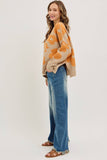 PRE-ORDER MID-RISE WIDE-LEG FRAYED HEM DENIM JEANS