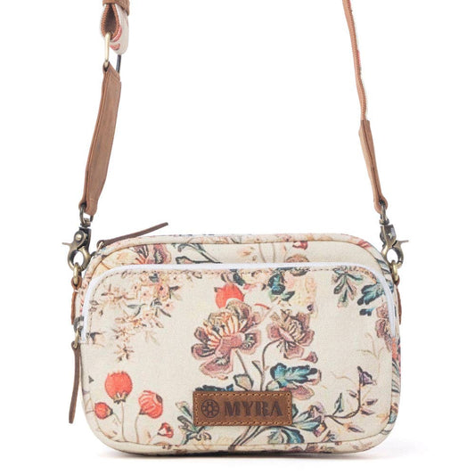 Myra Bag - Meadow Song Cotton & Leather Crossbody Bag in Primrose Yellow