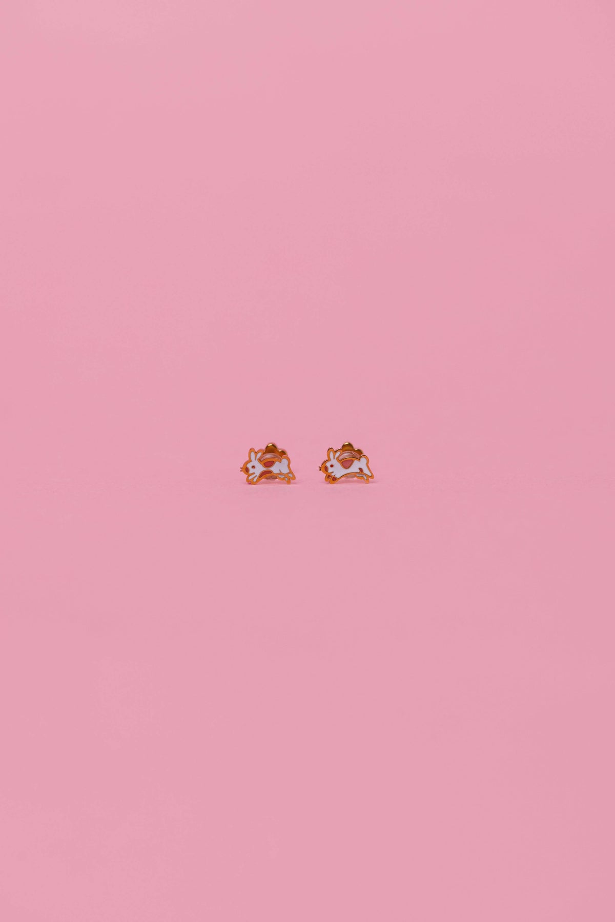 JaxKelly - Bunny Enamel Flat Back Kids Earrings
