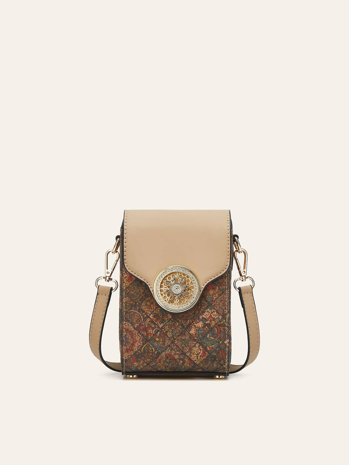 Golden Hour Boutique - Ethnic Style Cork Phone Crossbody Bag