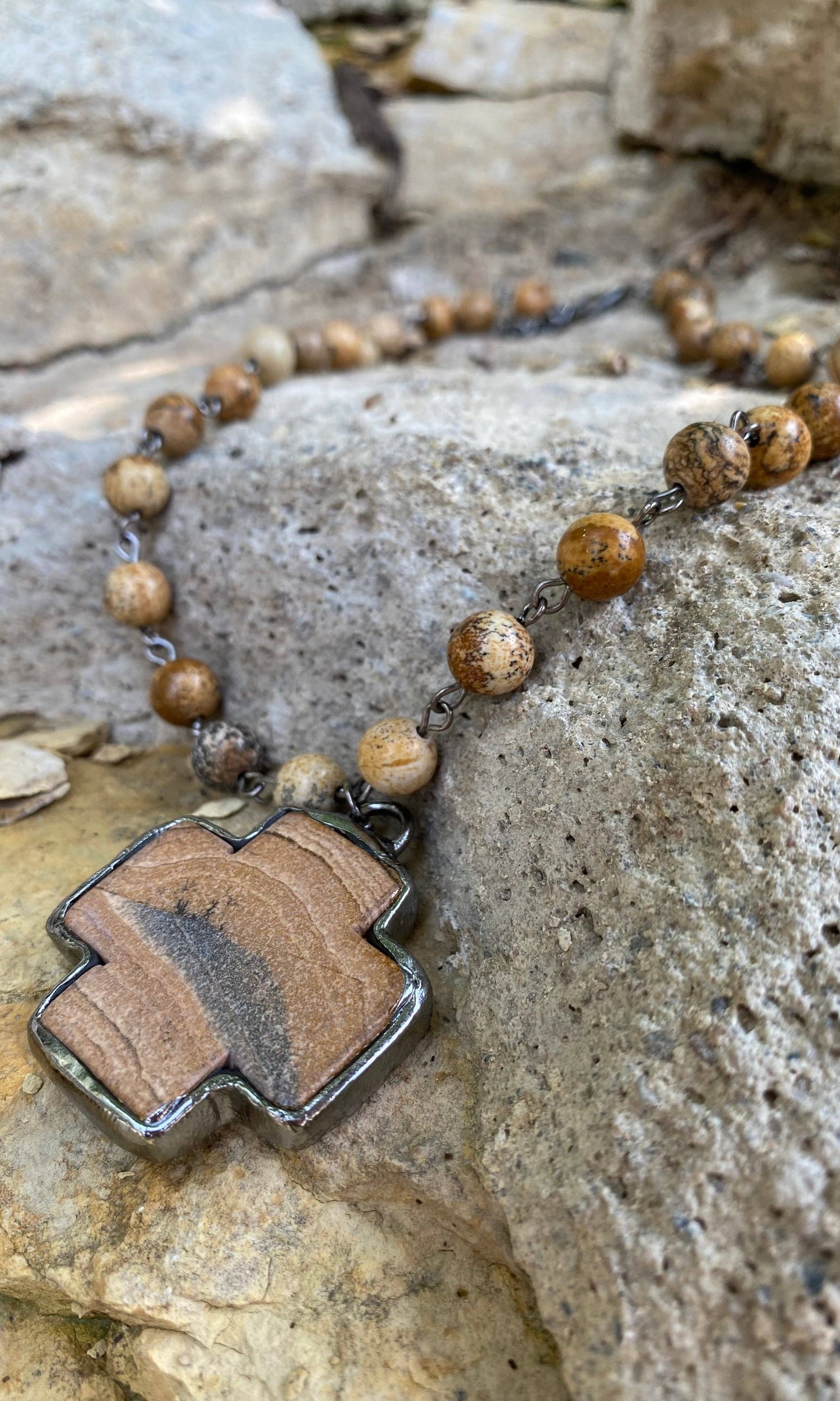 Teton  Soldered Cross Necklace