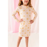 Made by Molly - Daisies | Ribbed Hoodie Dress