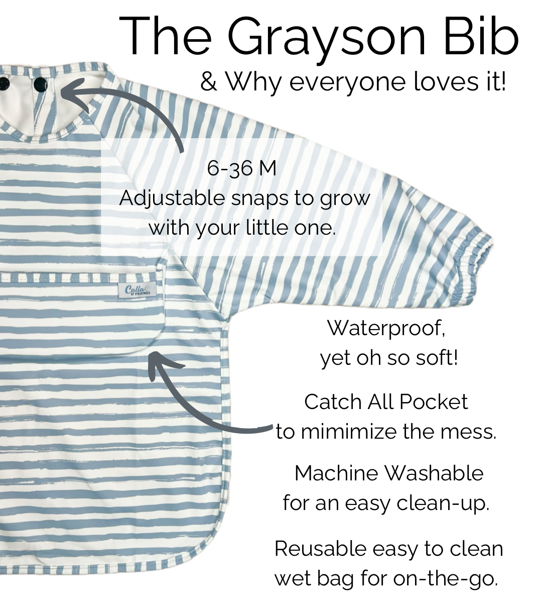 The Grayson Long Sleeve Bib - Limited Edition Love Struck