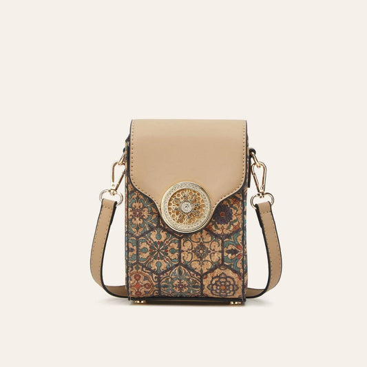 Golden Hour Boutique - Ethnic Style Cork Phone Crossbody Bag