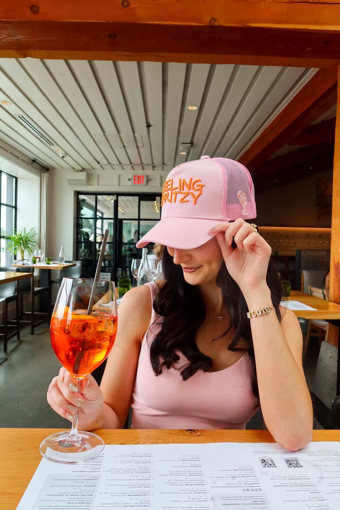 Feeling Spritzy - Pink Vintage Trucker Hat