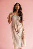 Christine Embroidered Chiffon Dress