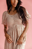 Christine Embroidered Chiffon Dress