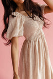 Christine Embroidered Chiffon Dress