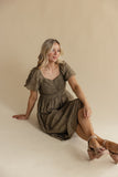 Christine Embroidered Chiffon Dress